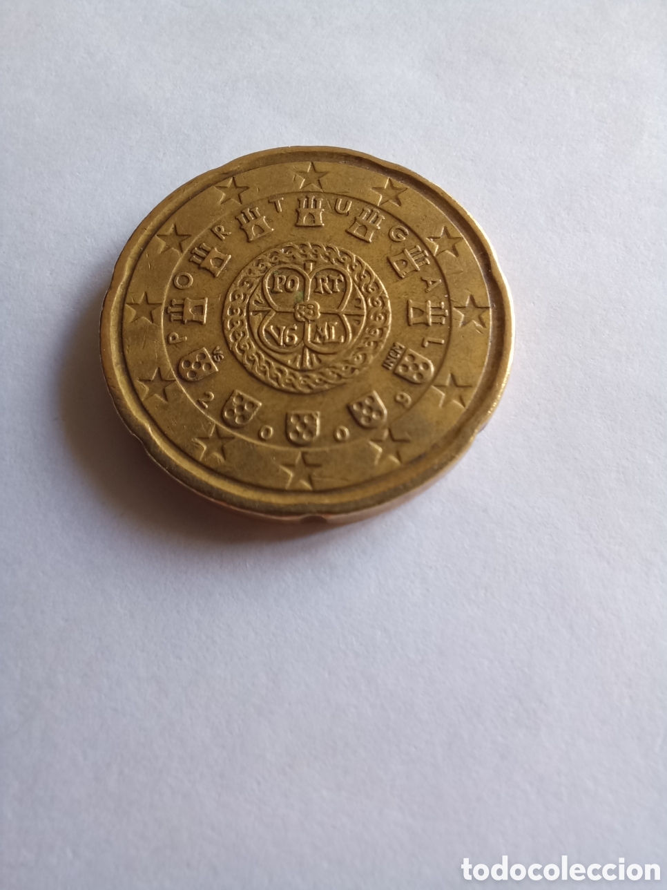 Euros: MONEDA 20 C&Eacute;NTIMOS DE EURO PORTUGAL - A&Ntilde;O 2009 (ANAGRAMA REAL)
