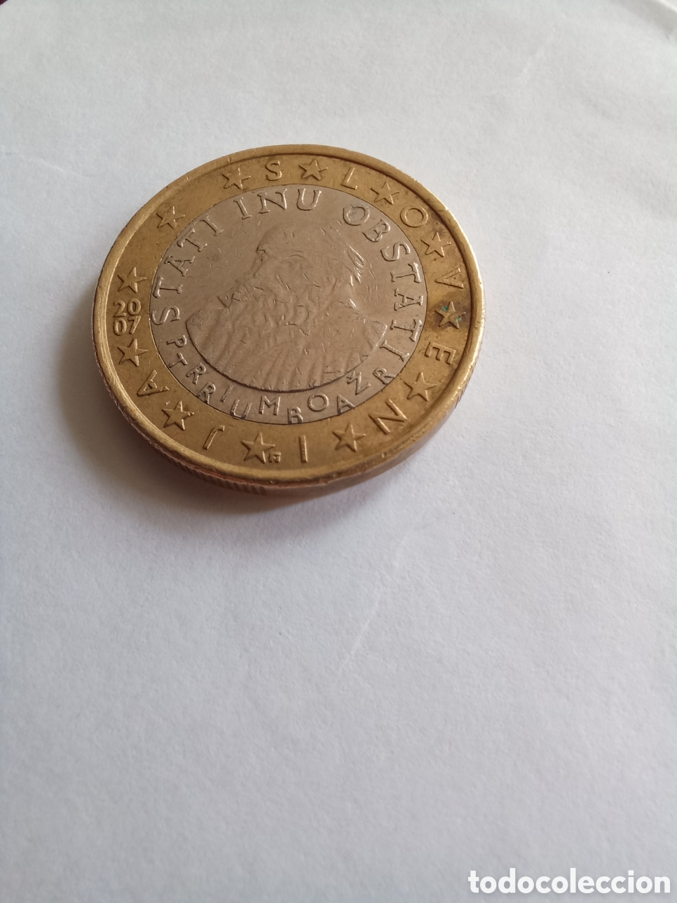 Euro: MONEDA 1 EURO ESLOVENIA - A&Ntilde;O 2007 (PRIMUS TRUBAR)