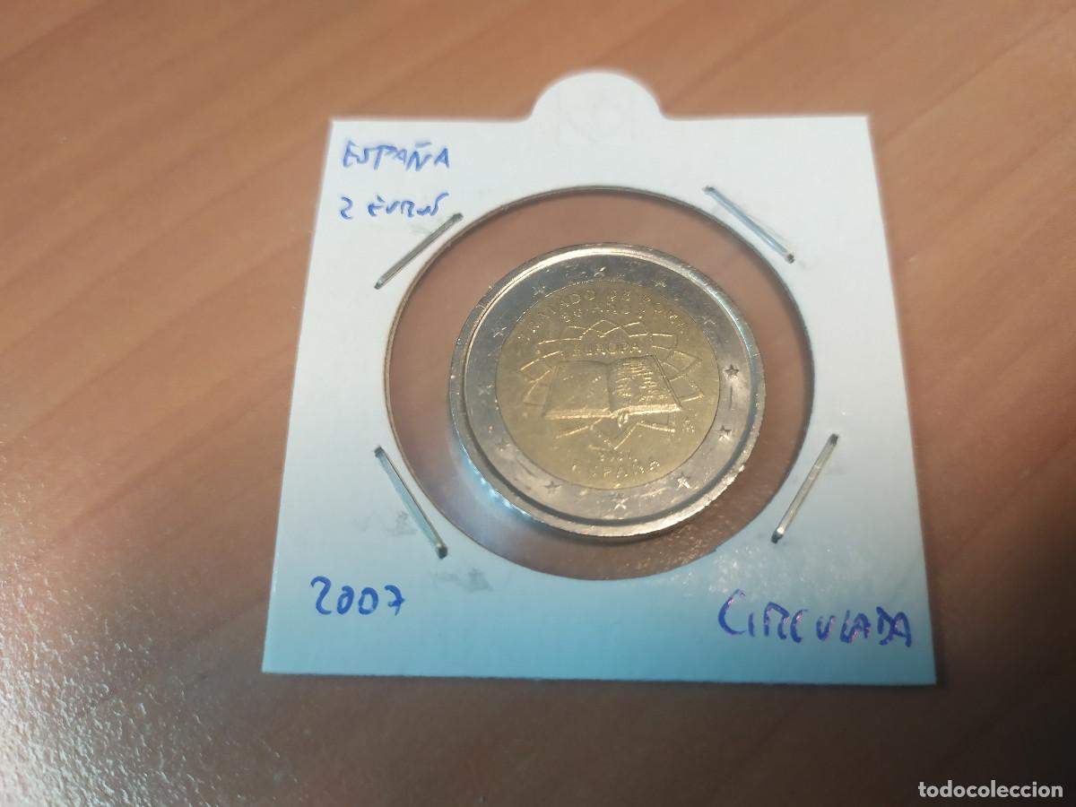 Euros: 003901NUM-X0144-Espa&ntilde;a- 2 &euro; -2007 - tratado de roma - encartonada
