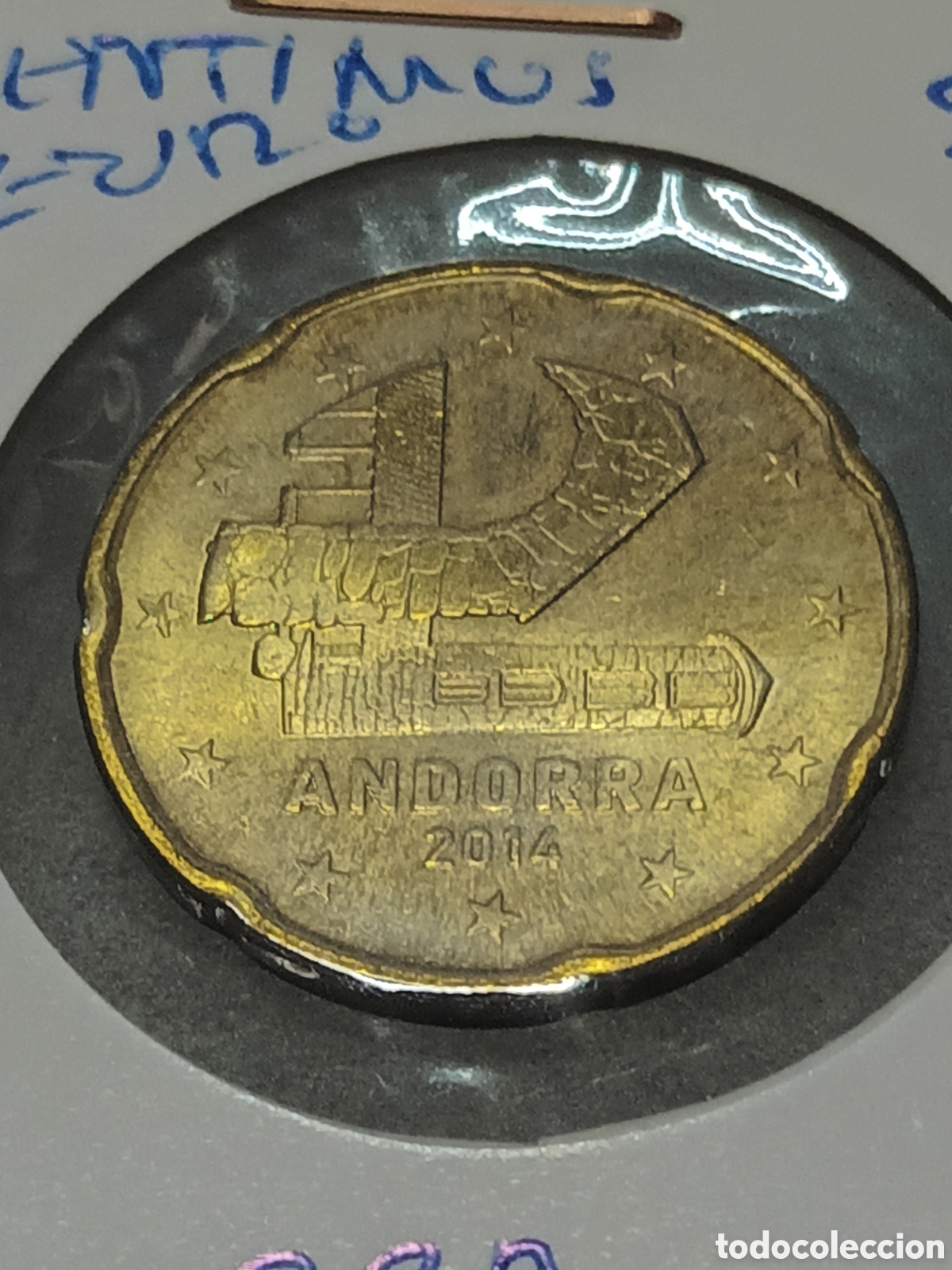Euros: 20 C&Eacute;NTIMOS DE EURO ANDORRA 2014 SIN CIRCULAR