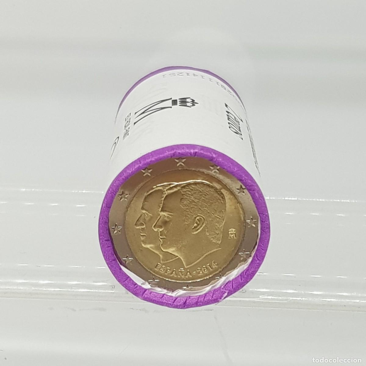 Euros: ESPA&Ntilde;A 2014 ROLLO 25 MONEDAS 2 EUROS - CAMBIO DE TRONO