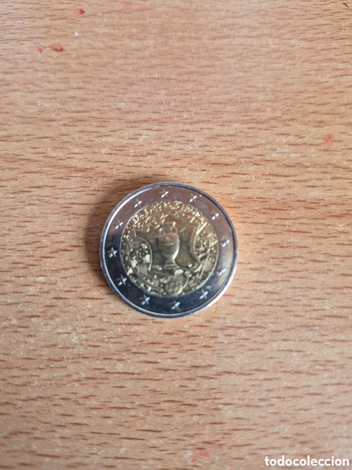 Euros: FRANCIA 2016 - Moneda 2 euros Conmemorativa - EUROCOPA DE FUTBOL FRANCIA 2016 -CIRCULADA