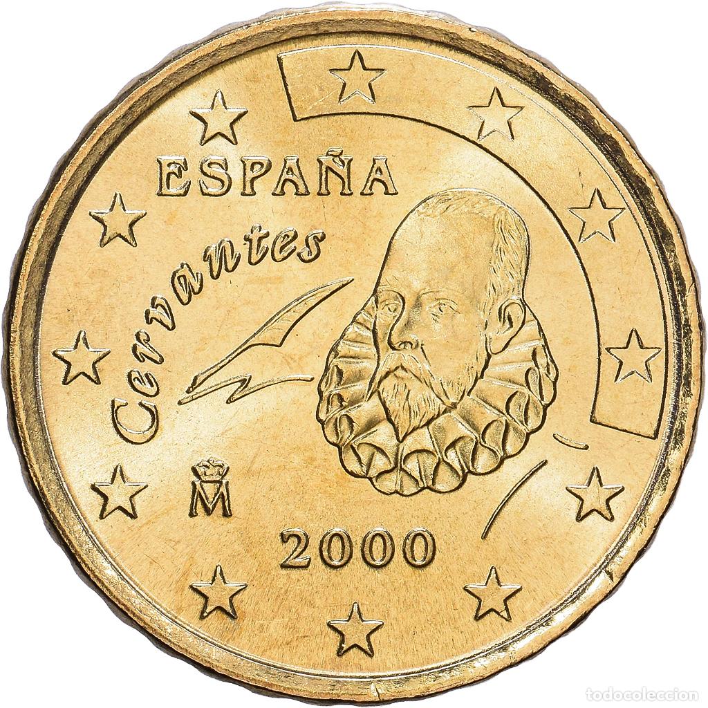 Euros: [#1514179] Espa&ntilde;a, 10 Centimes, Miguel de Cervantes, 2000, Madrid, Nordic gold, SC