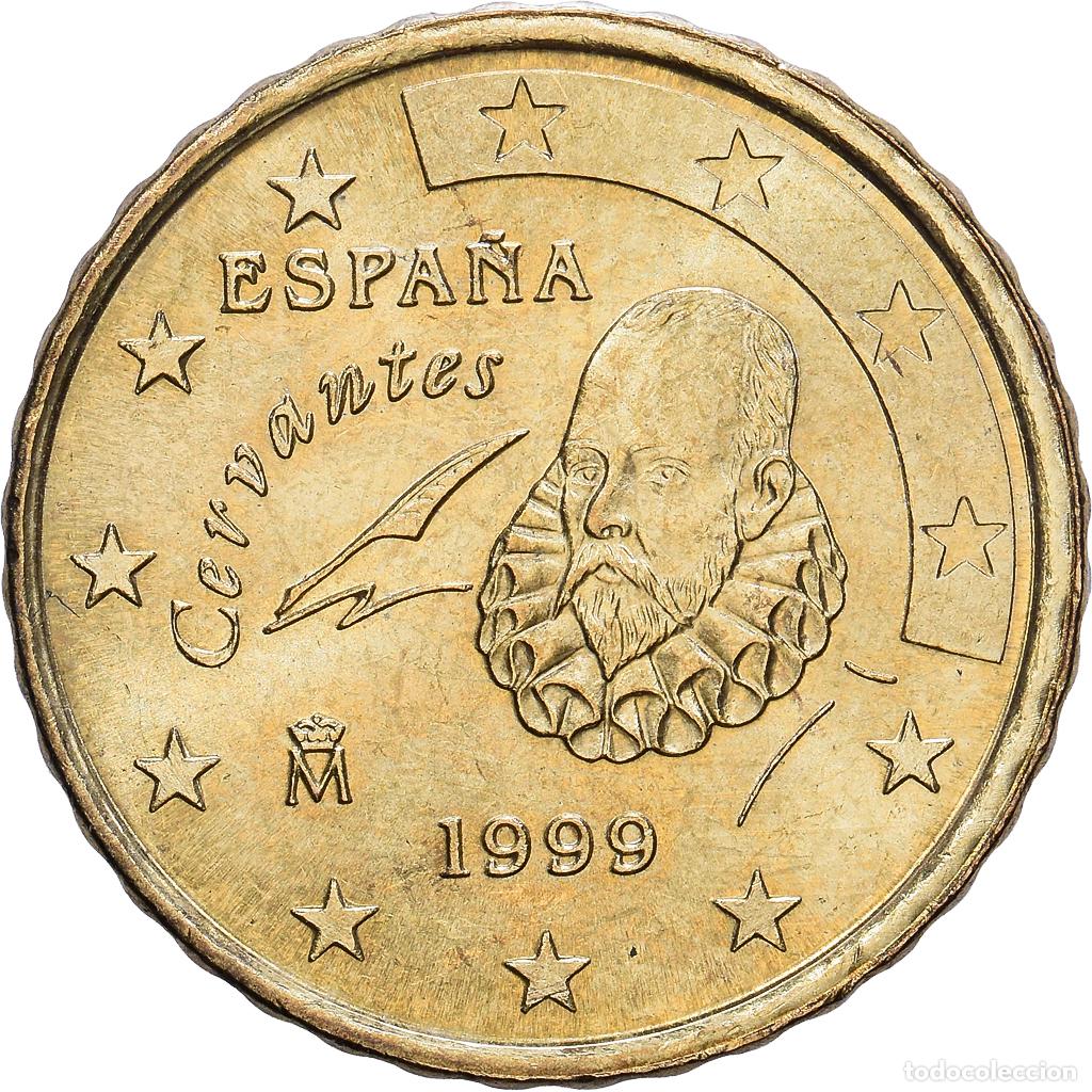 Euros: [#1514180] Espa&ntilde;a, 10 Centimes, Miguel de Cervantes, 1999, Madrid, Nordic gold, EBC