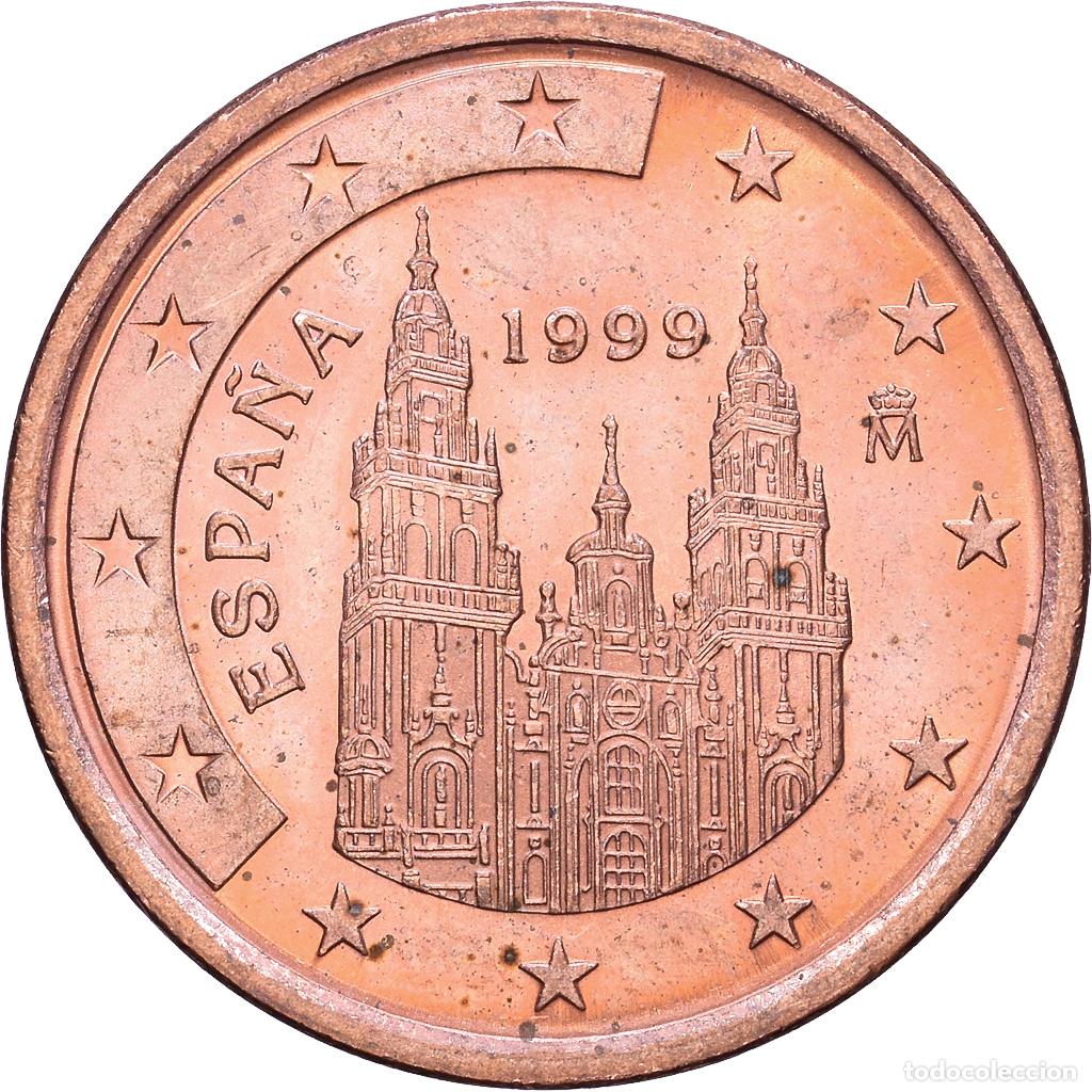 Euros: [#1514210] Espa&ntilde;a, 5 Centimes, Burgos cathedral, 1999, Madrid, Cobre chapado en acero, EBC