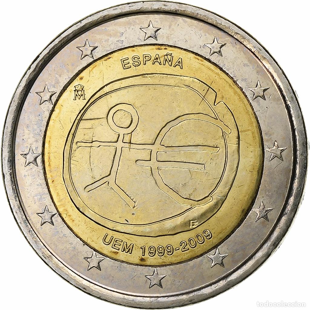 Euros: [#1165577] Espa&ntilde;a, Juan Carlos I, 2 Euro, 2009, Madrid, Bimet&aacute;lico, SC, KM:1142.1