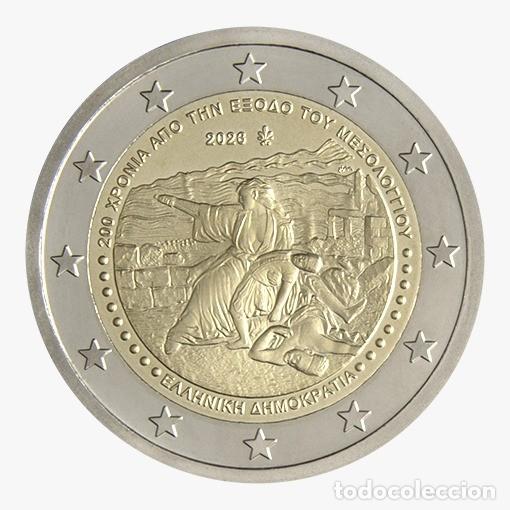 Euros: GRECIA 2 EUROS 2026 CONM. EXODOS DE MESSOLONGHI
