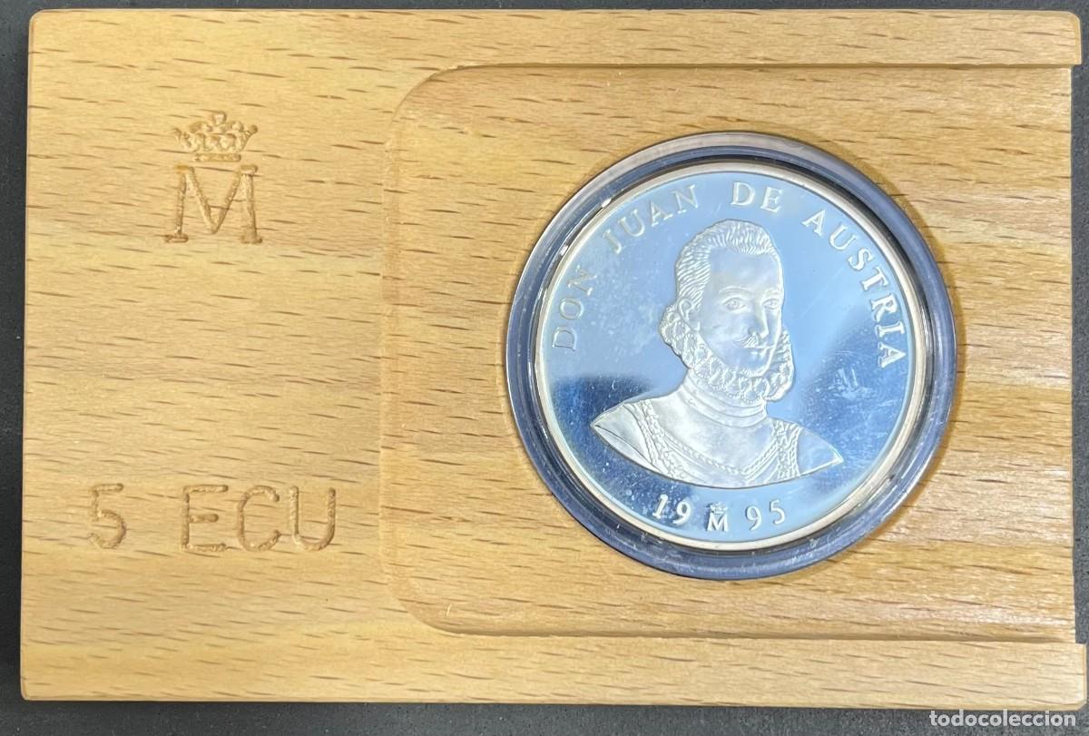 Euros: ESPA&Ntilde;A , A&Ntilde;O 1995 , 5 ECU PLATA (925) , &rdquo;DON JUAN DE AUSTRIA &rdquo; , PESO 33,6GR