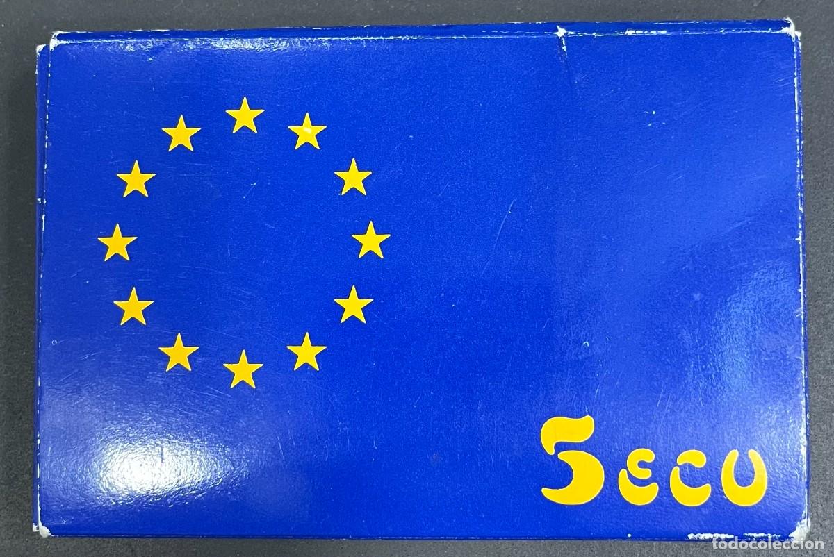 Euros: ESPA&Ntilde;A , A&Ntilde;O 1989 , 5 ECU PLATA (925) , &rdquo;CARLOS I&rdquo; , PESO 33,62GR