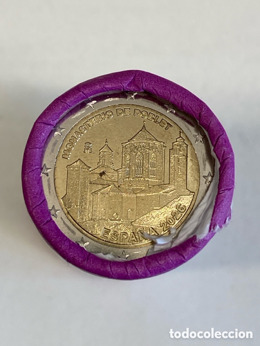 Euros: Una moneda de 2 e Conmemorativa Monasterio de Poblet 2026.
