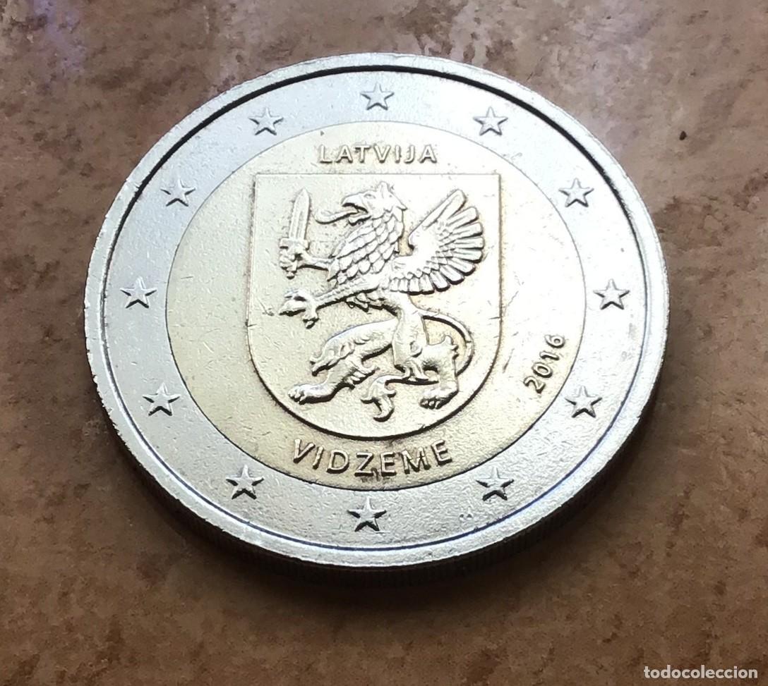 Euros: 2 euros conmemorativos de Letonia. Vidzeme. A&ntilde;o 2016. Circulada EBC