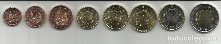 Monedas de Felipe VI: EUROS ESPAÑA 2019 SERIE BASICA -8 MONEDAS- REY FELIPE VI- MONTADA EN TIRA S/C.- - Foto 2 - 290208393