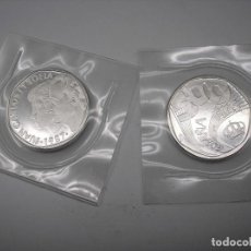 Monedas de Felipe VI: ESPAÑA , 2 PIEZAS DE PLATA DE LA PRUEBA DE ACUÑACIÓN DE LA MONEDA DE 500 PESETAS DE 1987. Lote 140156006