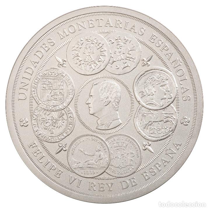 Monedas de Felipe VI: ESPAÑA 300 euro plata 2019 UNIDADES MONETARIAS ESPAÑOLAS - 1 kilo plata pura - Foto 3 - 160930190