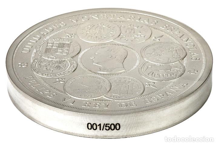 Monedas de Felipe VI: ESPAÑA 300 euro plata 2019 UNIDADES MONETARIAS ESPAÑOLAS - 1 kilo plata pura - Foto 4 - 160930190