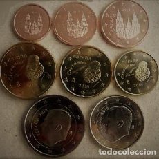 Monedas de Felipe VI: EUROS ESPAÑA 2019 SERIE BASICA -8 MONEDAS- REY FELIPE VI- MONTADA EN TIRA S/C.-