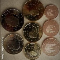Monedas de Felipe VI: EUROS ESPAÑA 2019 SERIE BASICA -8 MONEDAS- REY FELIPE VI- MONTADA EN TIRA S/C.-