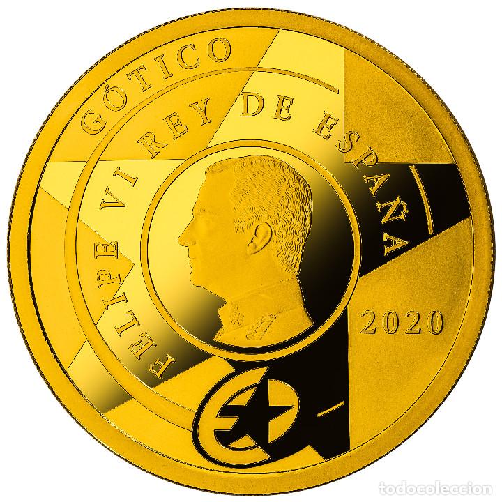 Monedas de Felipe VI: ESPAÑA 200 euro oro 2020 proof SERIE EUROPA - EL GÓTICO - 4 escudos - Foto 3 - 217265696