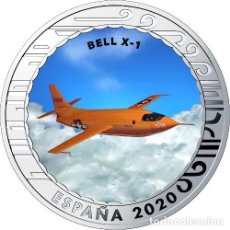 Monedas de Felipe VI: ESPAÑA 1,5 EURO MULTICOLOR 2020 - AVION BELL X-1 - HISTORIA DE LA AVIACIÓN. Lote 229396265