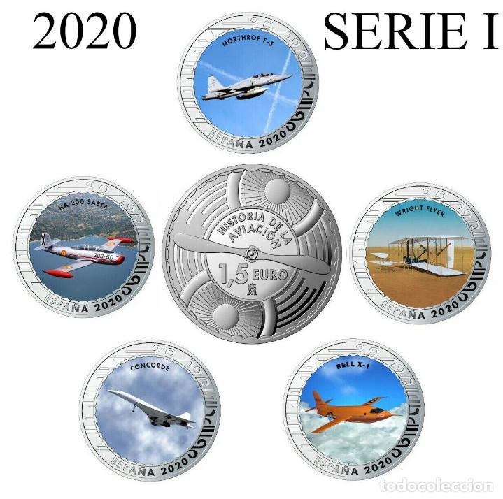 Monedas de Felipe VI: ESPAÑA 2020 | Serie completa HISTORIA DE LA AVIACION - Album + 20 monedas 1.5€ - Foto 2 - 230832735