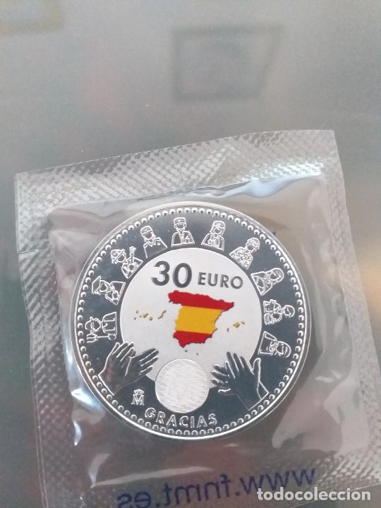 Monedas de Felipe VI: MONEDA DE 30 EUROS AÑO 2020 FELIPE Y LETIZIA - Foto 2 - 254795370