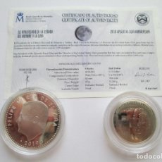 Monedas de Felipe VI: ESPAÑA-ESTADOS UNIDOS * 10 € Y 1/2 DOLAR * 50 ANIVERSARIO LLEGADA A LA LUNA. Lote 294095378