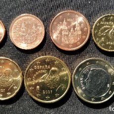 Monete di Felipe VI: ESPAÑA 2021. SERIE 7 VALORES (MONEDAS DE 1 CÉNTIMO A 1 EURO) - S/C. Lote 298674123