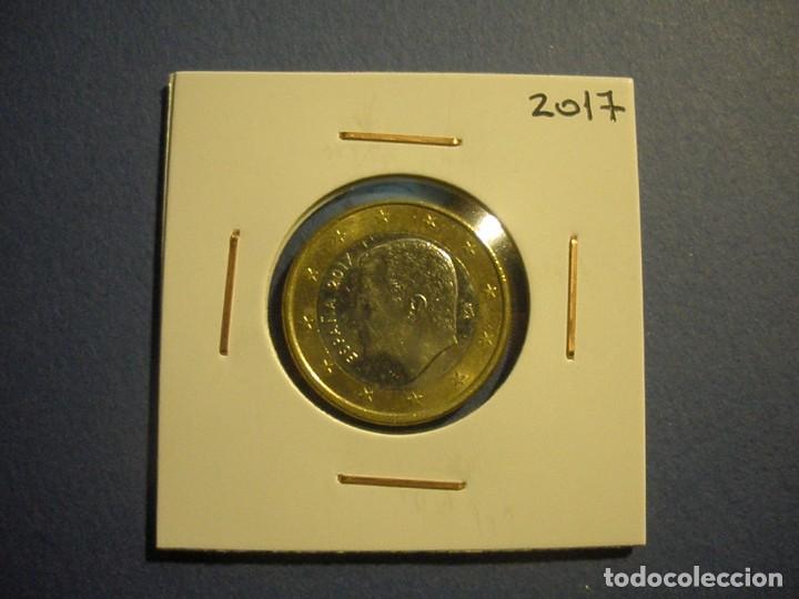 Monedas de Felipe VI: ESPA&Ntilde;A 1 EURO 2017 - EBC. - Foto 1
