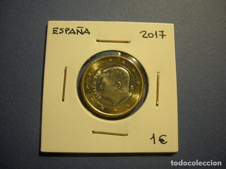 Monedas de Felipe VI: ESPA&Ntilde;A 1 EURO 2017 - EBC. - Foto 1