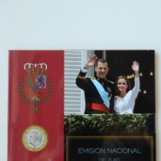 Monedas de Felipe VI: EXPOSITOR OFICIAL DE LA FNMT EMISION NACIONAL DEL EURO 2015 - FELIPE VI. Lote 363285905