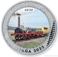 Monedas de Felipe VI: ESPAÑA 1,5 EURO 2022 MULTICOLOR LOCOMOTORA ADLER - HISTORIA DEL FERROCARRIL. Lote 334355088