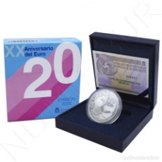 Monedas de Felipe VI: ESPAÑA 10 EURO PLATA 2022 PROOF XX ANIVERSARIO DEL EURO. Lote 348870195