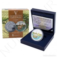 Monedas de Felipe VI: ESPAÑA 10 EURO PLATA 2022 PROOF V CENTENARIO DE LA VUELTA AL MUNDO - MULTICOLOR. Lote 349038479