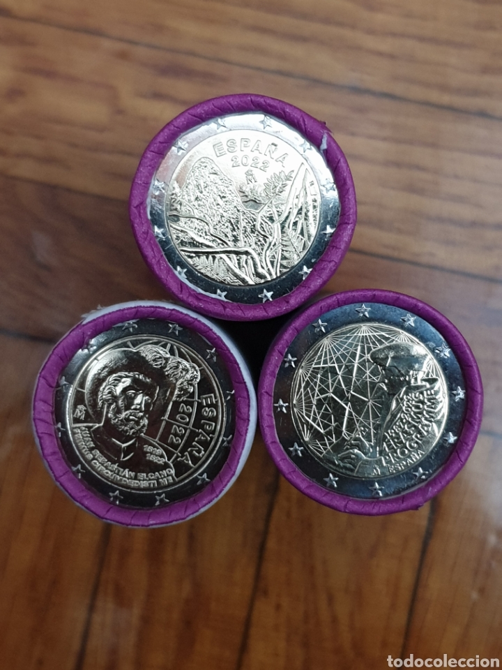 Monedas de Felipe VI: Pack rollos de monedas de 2&euro; 2022 - Foto 2