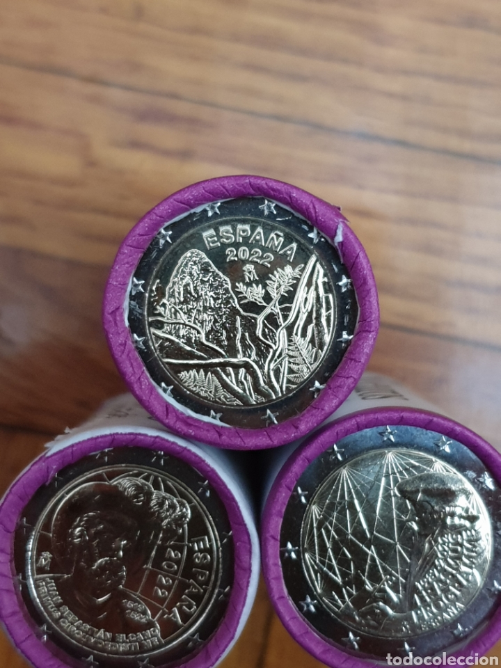 Monedas de Felipe VI: Pack rollos de monedas de 2&euro; 2022 - Foto 3