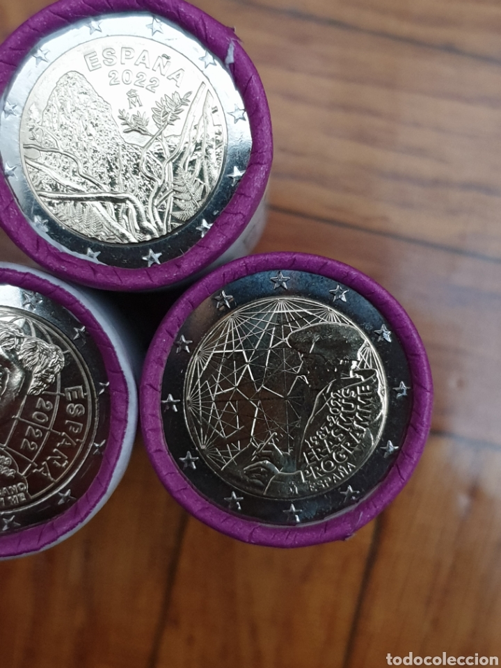 Monedas de Felipe VI: Pack rollos de monedas de 2&euro; 2022 - Foto 5