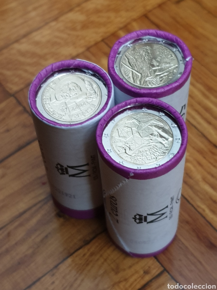 Monedas de Felipe VI: Pack rollos de monedas de 2&euro; 2022 - Foto 6