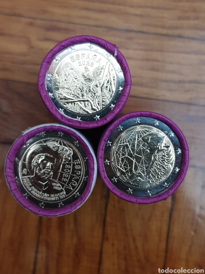 Monedas de Felipe VI: Pack rollos de monedas de 2&euro; 2022 - Foto 1