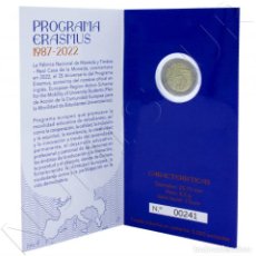 Monedas de Felipe VI: ESPAÑA CARTERITA OFICIAL 2 EURO 2022 35º ANIVERSARIO DEL PROGRAMA ERASMUS PROOF. Lote 353052579