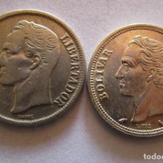 Monedas de Felipe VI: VENEZUELA . LOTE DE DOS MONEDAS DE PLATA DE 1 BOLIVAR. Lote 361324980