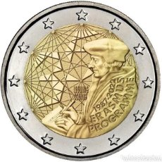 Monedas de Felipe VI: 2 EUROS ESPAÑA 2022 PROGRAMA ERASMUS CONMEMORATIVA- S/C-ENCAPSULADA-. Lote 362858955
