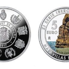 Monedas de Felipe VI: ESPAÑA 5 EURO PLATA 2017 XI SERIE IBEROAMERICANA - MARAVILLAS NATURALES. Lote 364068891