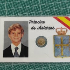 Monedas de Felipe VI: MONEDA EMBLISTADA FELIPE PRÍNCIPE ASTURIAS ORO?. Lote 366986811