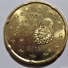 Monedas de Felipe VI: ESPAÑA -20 CENTIMOS DE EURO AÑO 2014 - CERVANTES - MONEDA COMÚN - SIN CIRCULAR