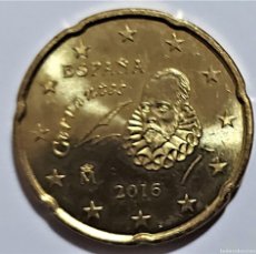 Monedas de Felipe VI: ESPAÑA -20 CENTIMOS DE EURO AÑO 2016 - CERVANTES - MONEDA COMÚN - SIN CIRCULAR