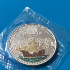 Monedas de Felipe VI: A258. MONEDA DE 40 EUROS FELIPE VI Y LETICIA ESPAÑA 2022