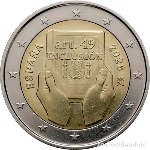 Monedas de Felipe VI: ESPA&Ntilde;A 2 euro 2026 S/C LA DISCAPACIDAD: Protecci&oacute;n, Derechos e Inclusi&oacute;n