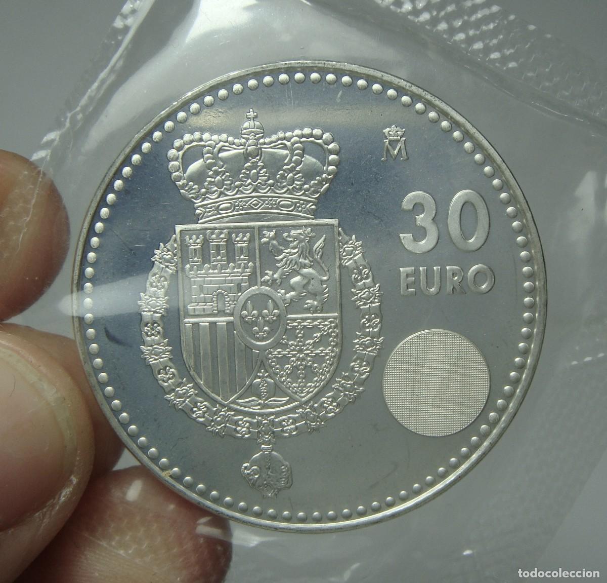 Monedas de Felipe VI: 30 &euro;. PLATA .925. FELIPE VI. 2014