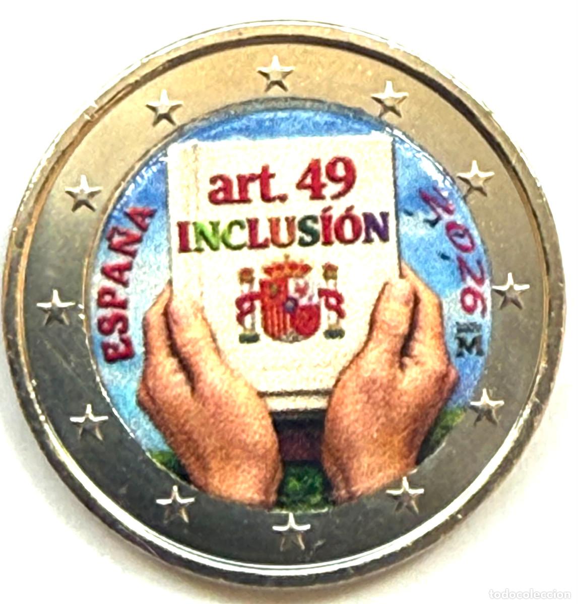 Monedas de Felipe VI: ESPA&Ntilde;A 2 euro 2026 S/C LA DISCAPACIDAD, inclusi&oacute;n Art 49 multicolor (1*)
