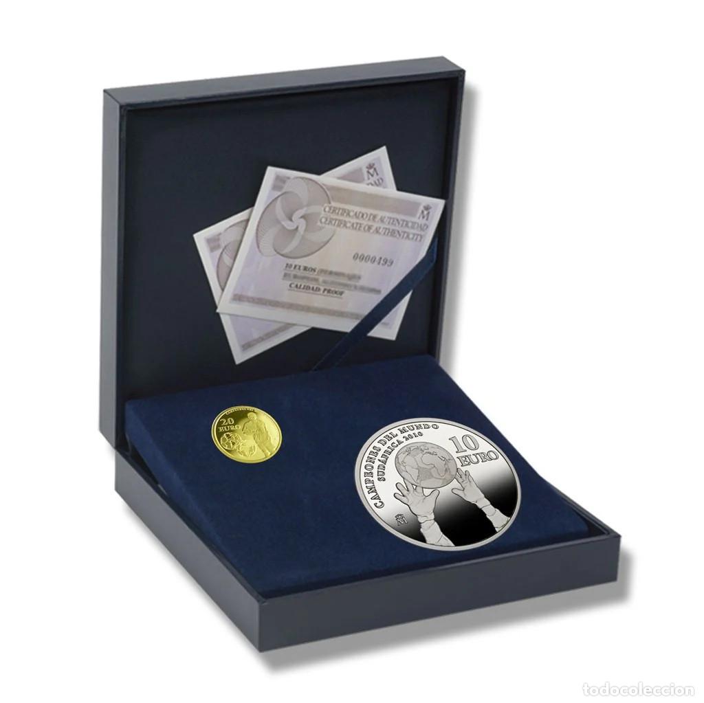 Monedas de Felipe VI: colecci&oacute;n plata y oro ESPA&Ntilde;A 2010 Campeones del Mundo Sud&aacute;frica